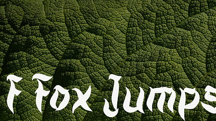 f Fox Jumps Font