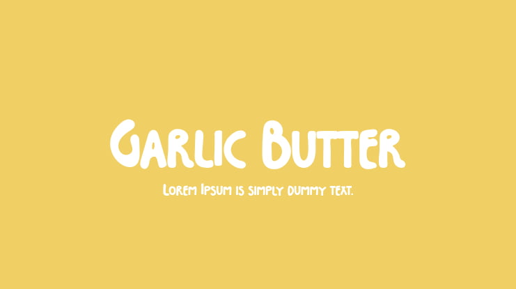 Garlic Butter Font