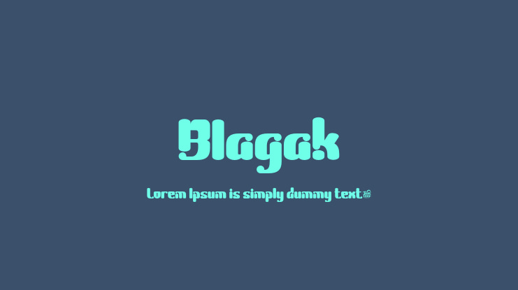 Blagak Font