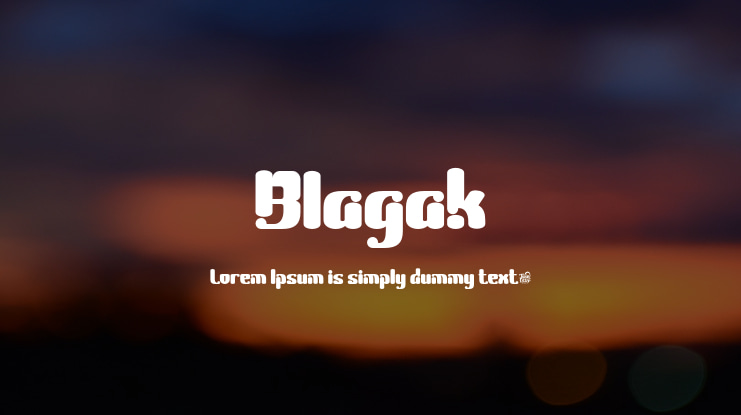 Blagak Font