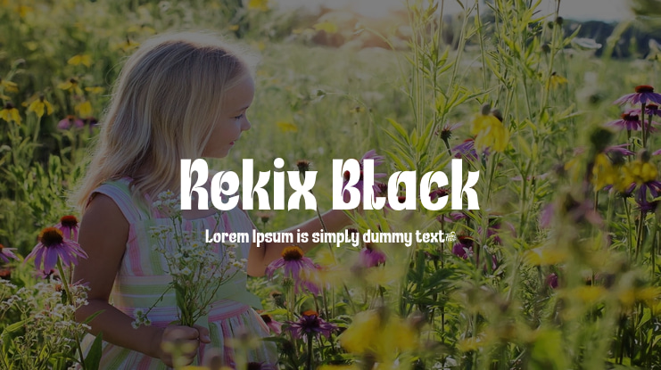 Rekix Black Font