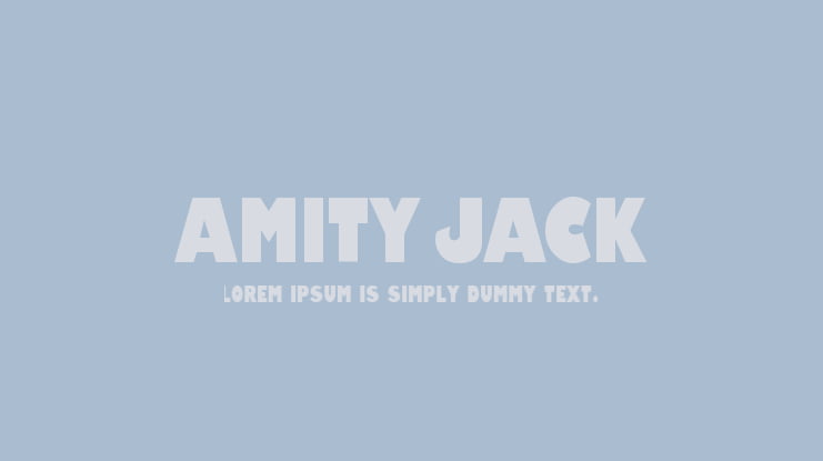 Amity Jack Font