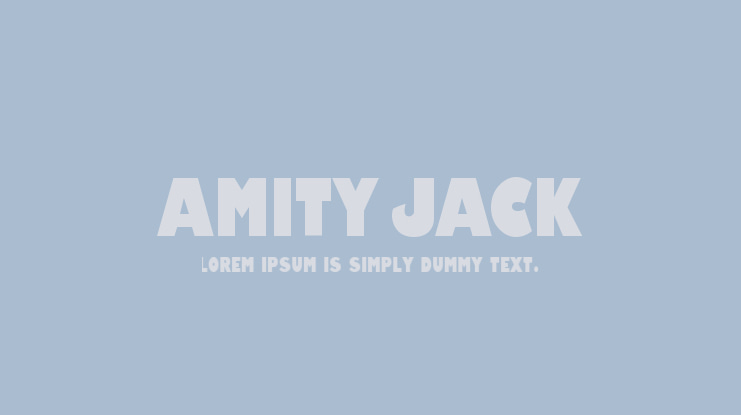 Amity Jack Font