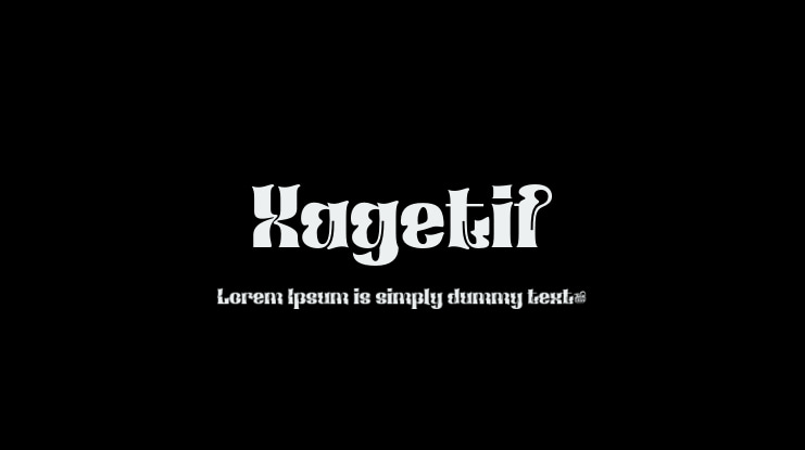 Xagetif Font