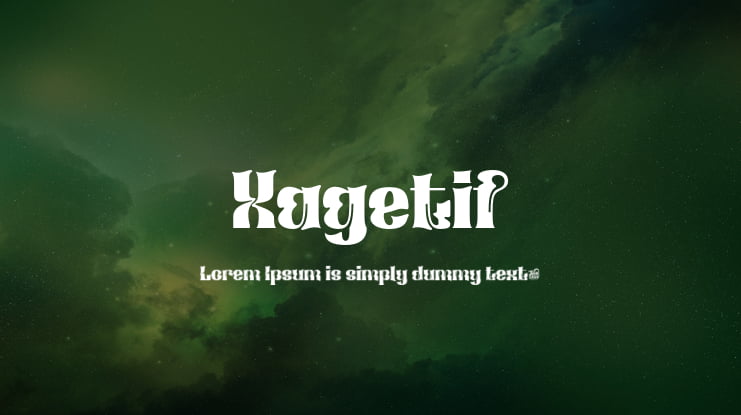 Xagetif Font