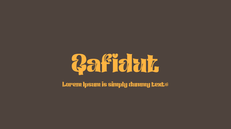 Qafidut Font