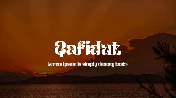 Qafidut Font
