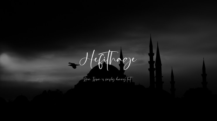 Hefithage Font