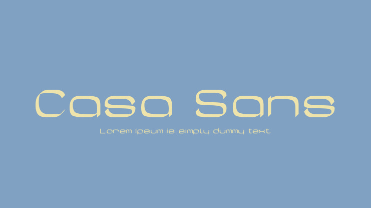 Casa Sans Font