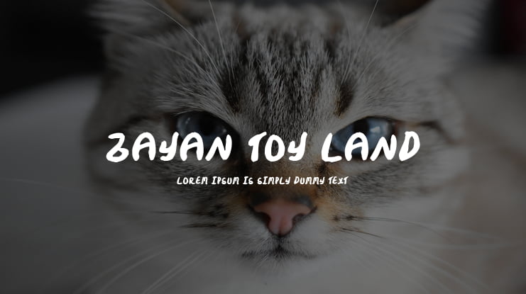 Zayan Toy Land Font