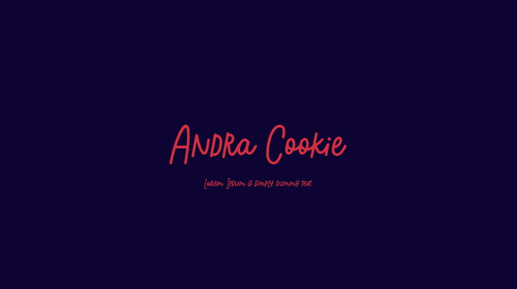 Andra Cookie Font