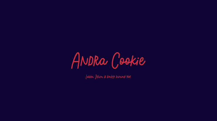 Andra Cookie Font