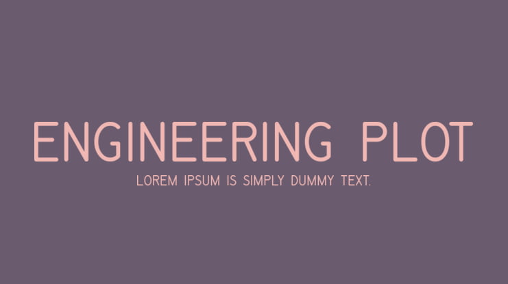 Engineering Plot Font