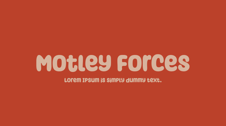 Motley Forces Font