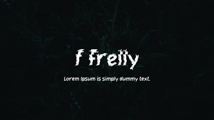 f Frelly Font