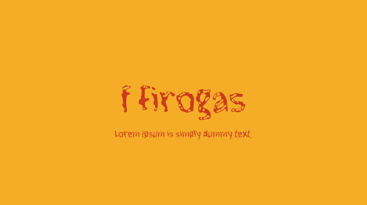 f Firogas Font