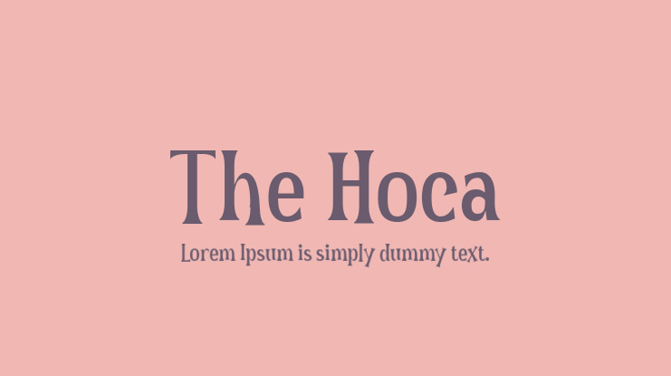 The Hoca Font Family