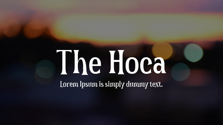 The Hoca Font Family