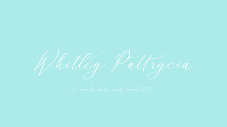 Whitley Pattrycia Font