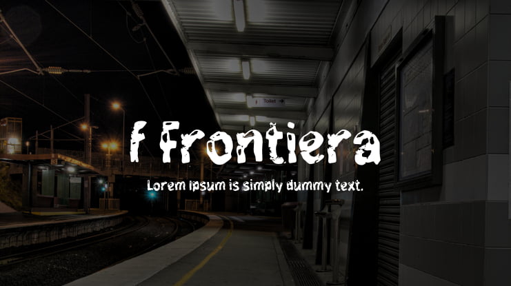 f Frontiera Font