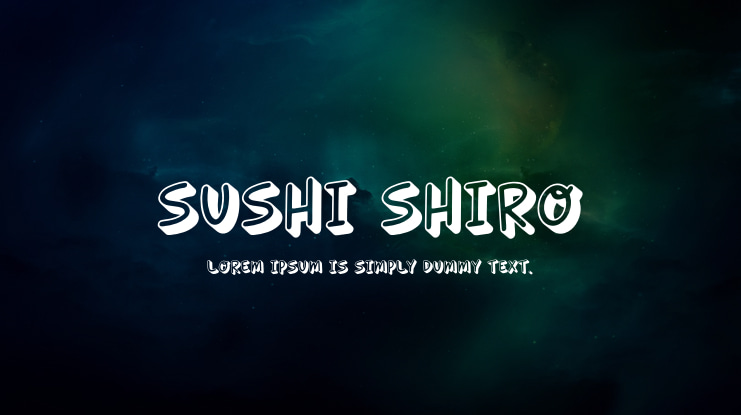 SUSHI SHIRO Font