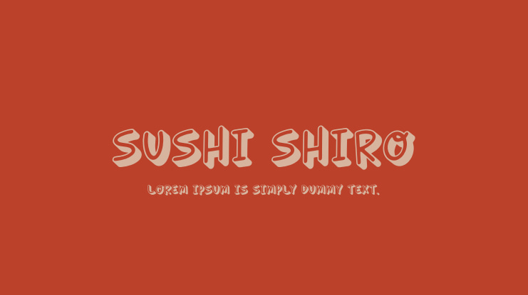 SUSHI SHIRO Font