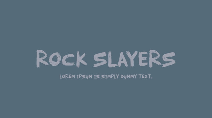 Rock Slayers Font