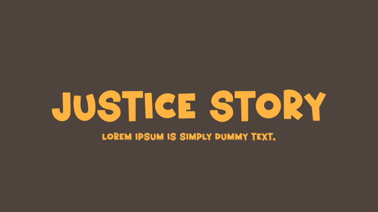 Justice Story Font