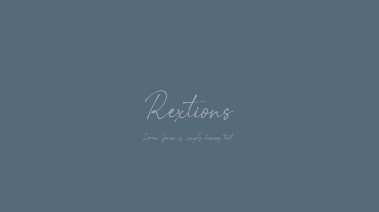 Rextions Font