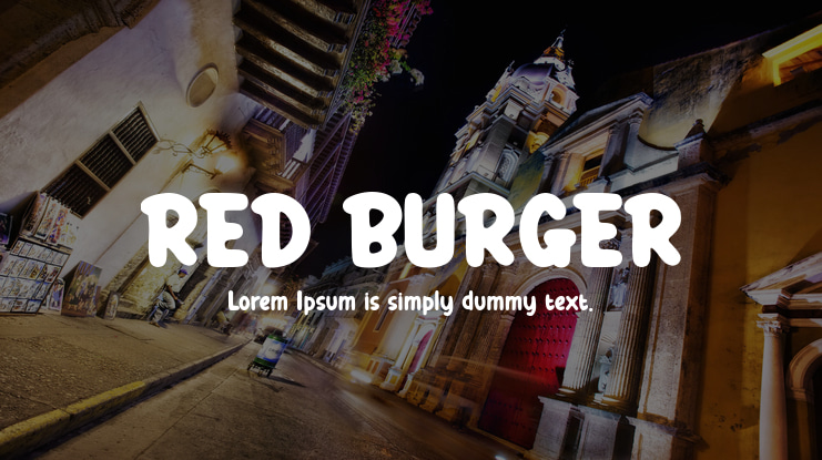 RED BURGER Font