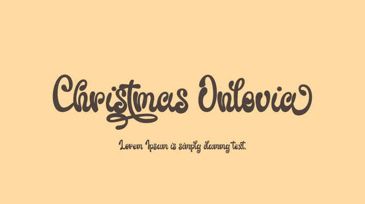 Christmas Onlovia Font