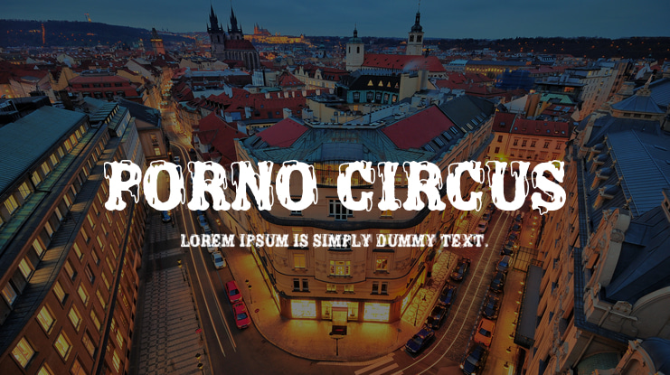 Porno Circus Font