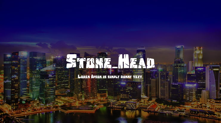 Stone_Head Font