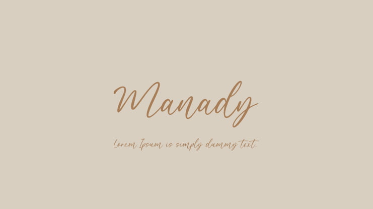 Manady Font