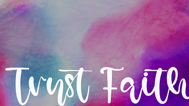 Trust Faith Font