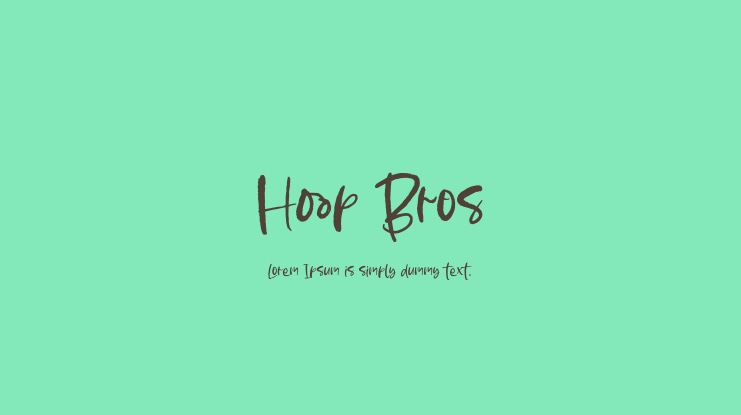 Hoop Bros Font