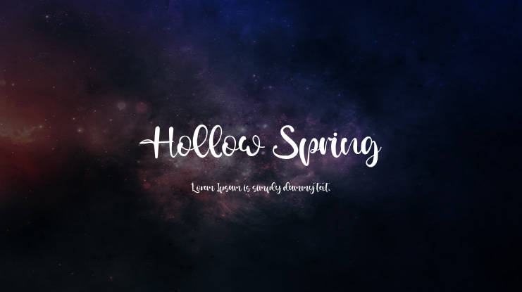 Hollow Spring Font