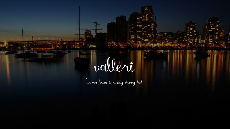valleri Font