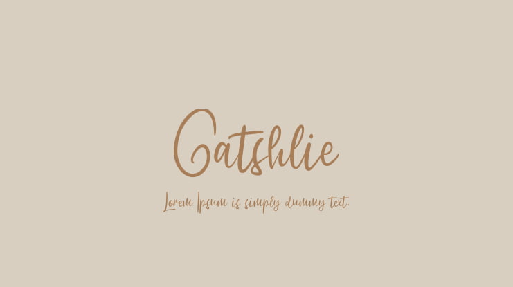 Gatshlie Font