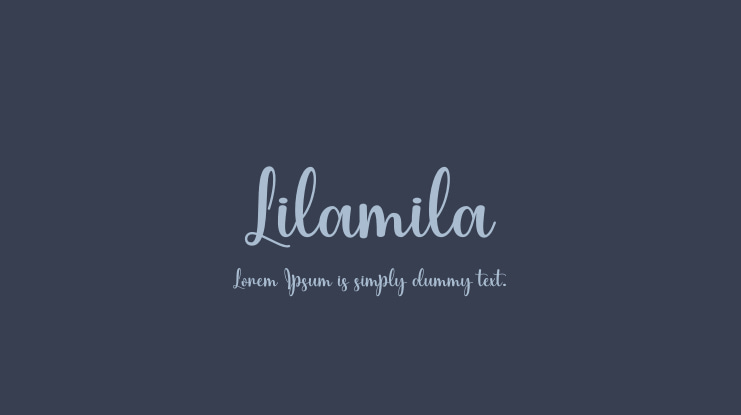 Lilamila Font Family