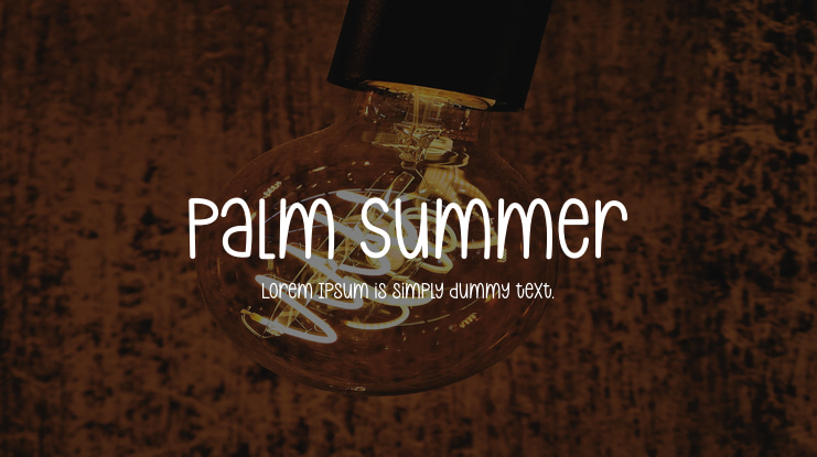 Palm Summer Font