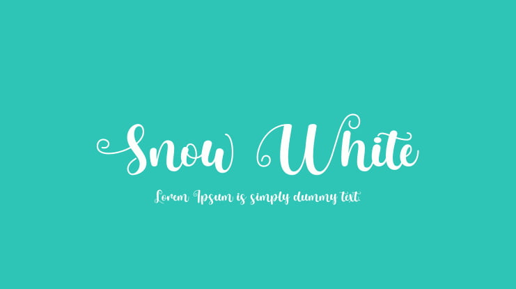 Snow White Font Family