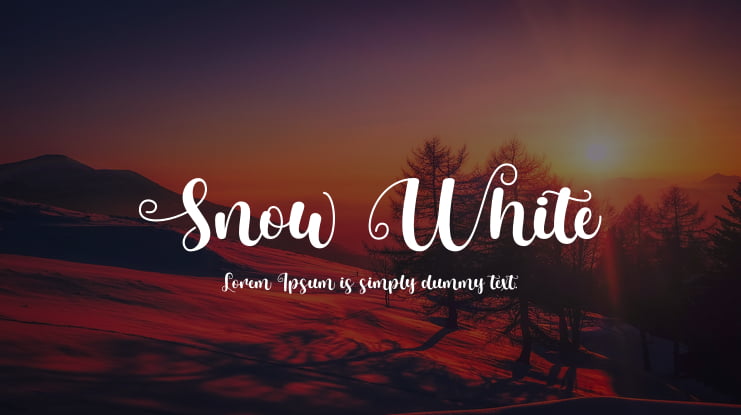 Snow White Font Family