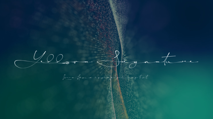 Yellova Signature Font