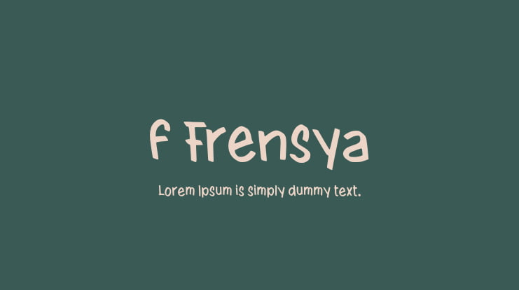 f Frensya Font