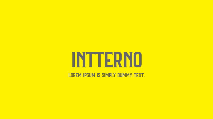 INTTERNO Font