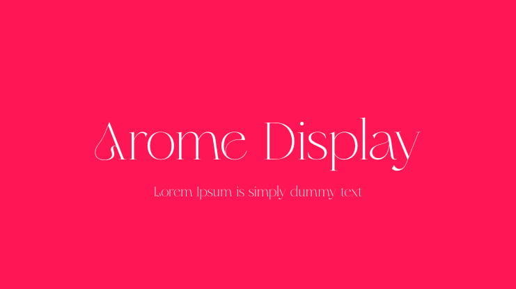 Arome Display Font
