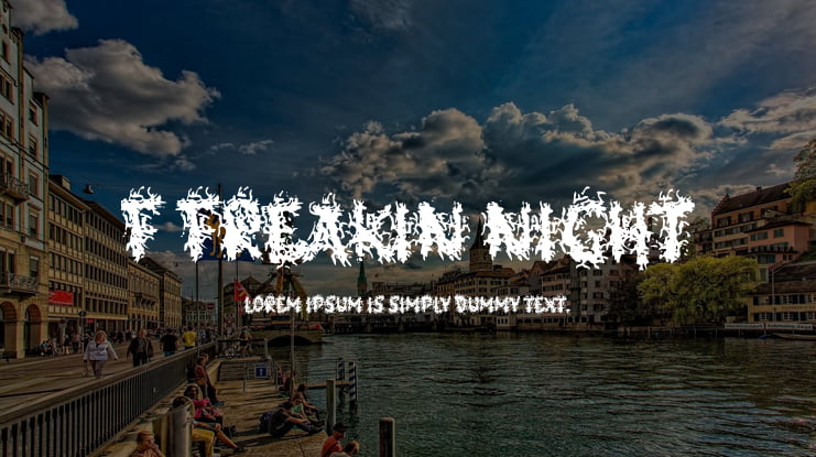 f Freakin Night Font