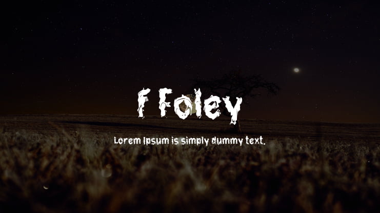 f Foley Font