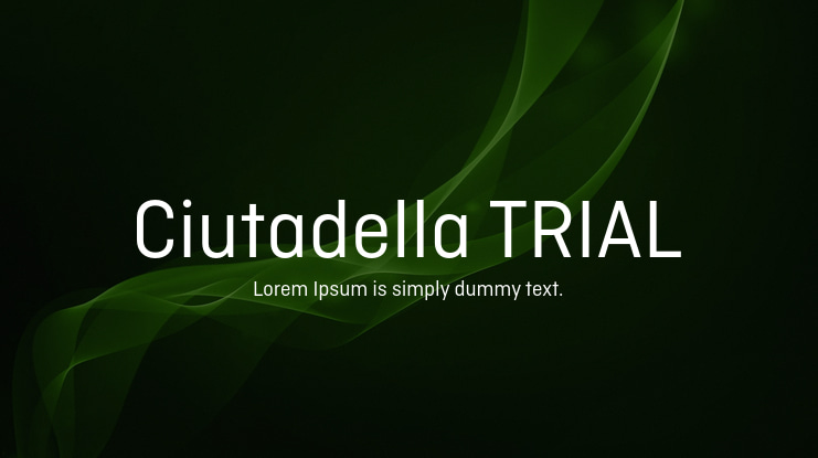 Ciutadella TRIAL Font Family